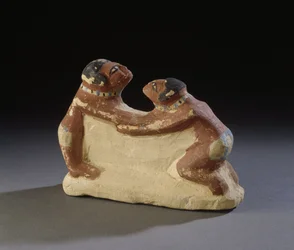 Statuette of wrestlers from Abydos, Egypt, Middle Kingdom, c.2181-1786 BC